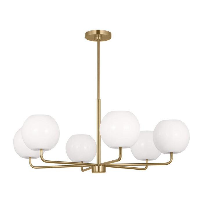 Myhouse Lighting Generation Lighting - GLC1066EN3/SB - Six Light Chandelier - Rory - Satin Bronze