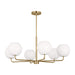 Myhouse Lighting Generation Lighting - GLC1066EN3/SB - Six Light Chandelier - Rory - Satin Bronze