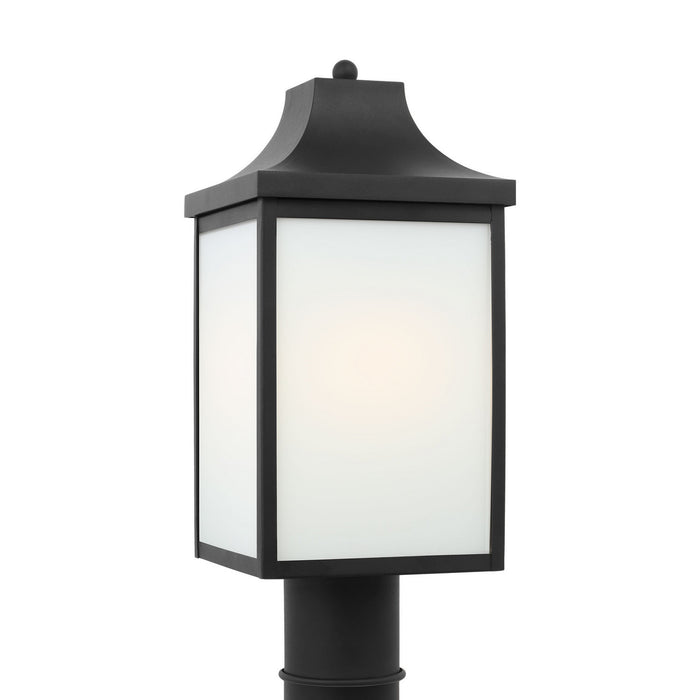 Myhouse Lighting Generation Lighting - GLO1051EN3/TXB - One Light Post Lantern - Saybrook - Textured Black