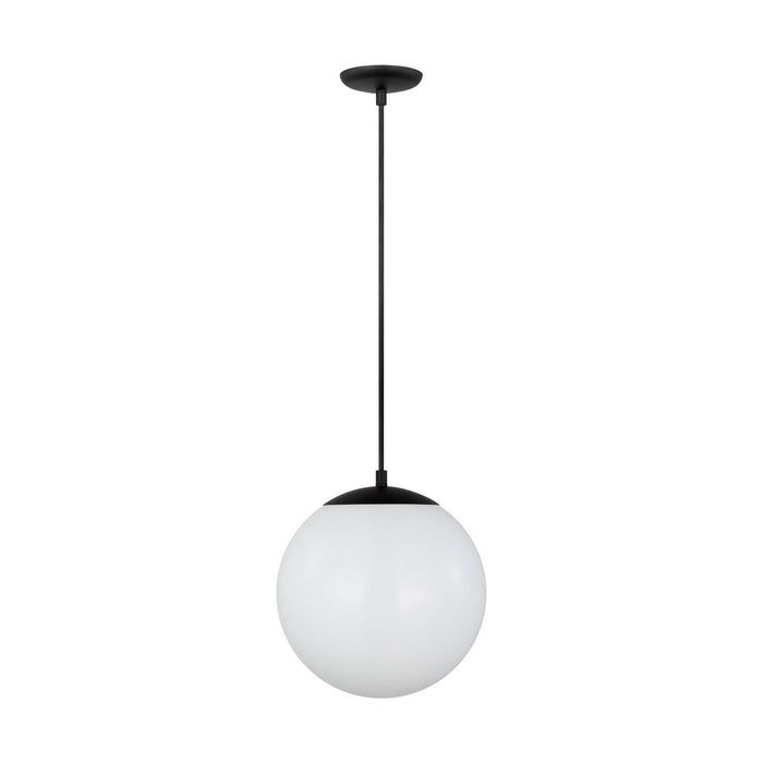Myhouse Lighting Visual Comfort Studio - 6022EN3-112 - One Light Pendant - Leo - Hanging Globe - Midnight Black