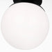 Myhouse Lighting Visual Comfort Studio - 7518EN3-112 - One Light Wall / Semi-Flush Mount - Leo - Hanging Globe - Midnight Black