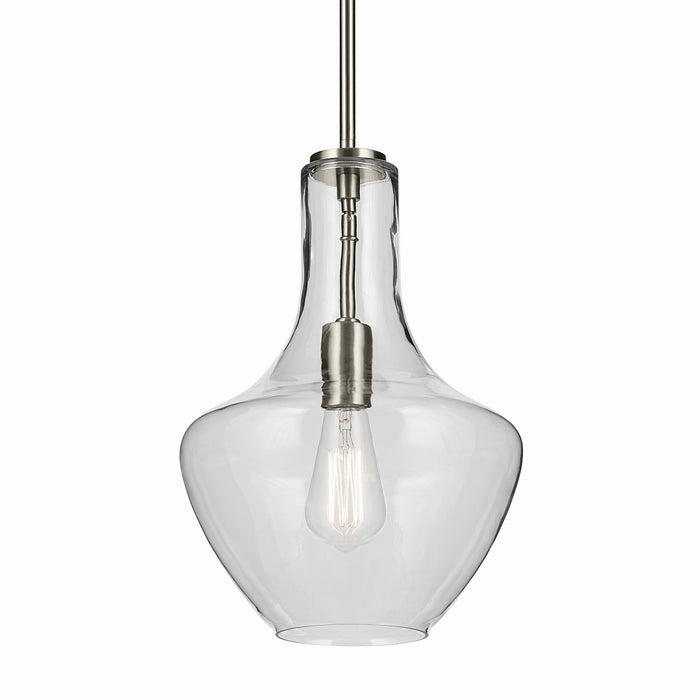 Myhouse Lighting Kichler - 42141NI - One Light Pendant - Everly - Brushed Nickel