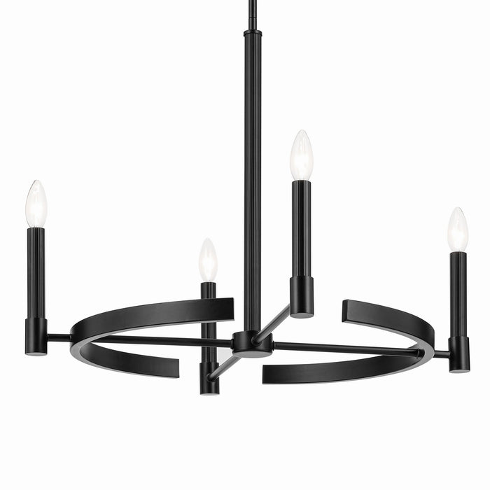 Myhouse Lighting Kichler - 52426BK - Four Light Chandelier - Tolani - Black