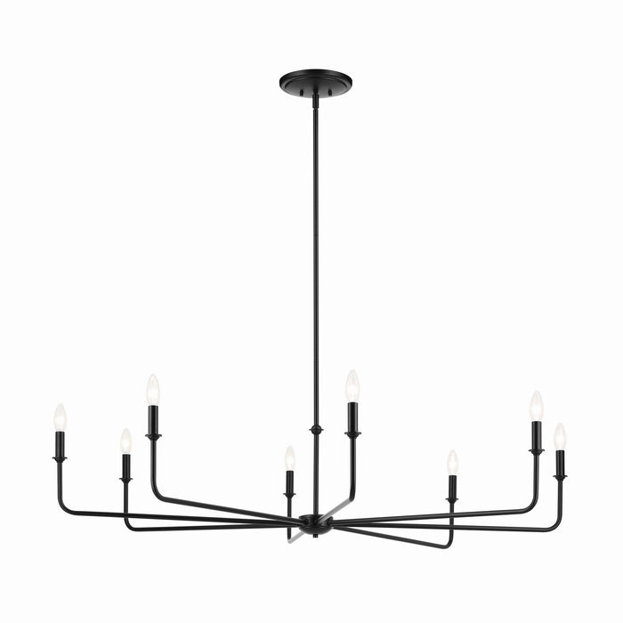 Myhouse Lighting Kichler - 52521BK - Eight Light Chandelier - Pallas - Black