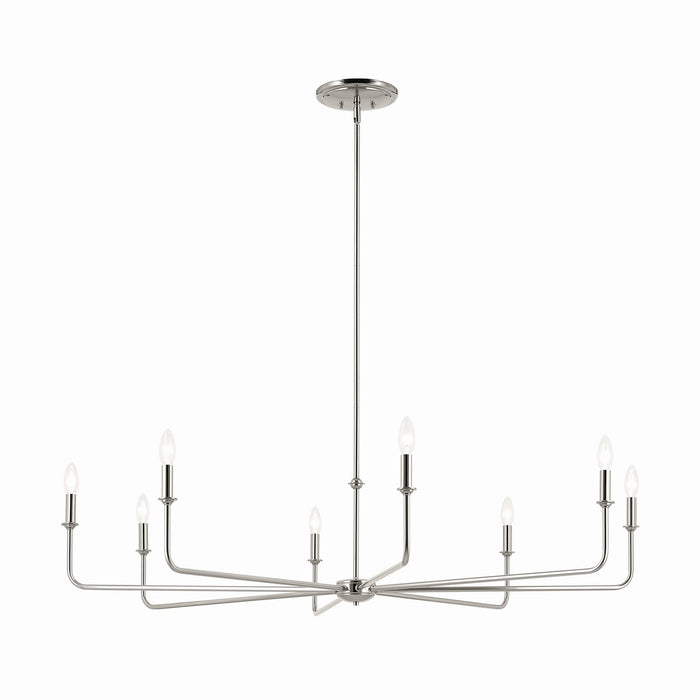 Myhouse Lighting Kichler - 52521PN - Eight Light Chandelier - Pallas - Polished Nickel