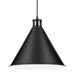 Myhouse Lighting Kichler - 52177BK - One Light Pendant - Zailey - Black