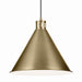 Myhouse Lighting Kichler - 52177NBR - One Light Pendant - Zailey - Natural Brass