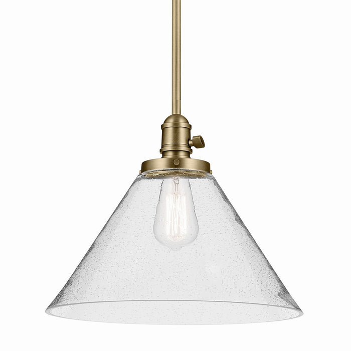 Myhouse Lighting Kichler - 43905NBR - One Light Pendant - Avery - Natural Brass