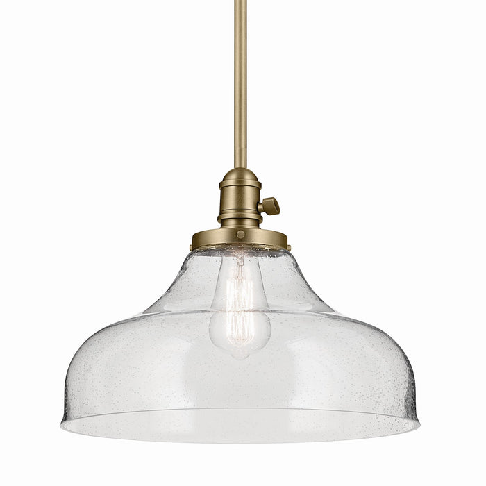 Myhouse Lighting Kichler - 43906NBR - One Light Pendant - Avery - Natural Brass