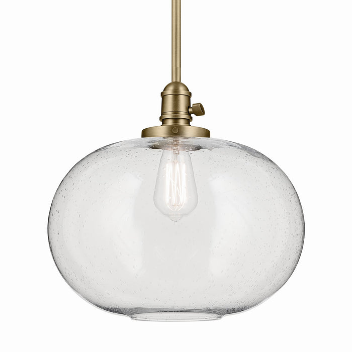 Myhouse Lighting Kichler - 43911NBR - One Light Pendant - Avery - Natural Brass