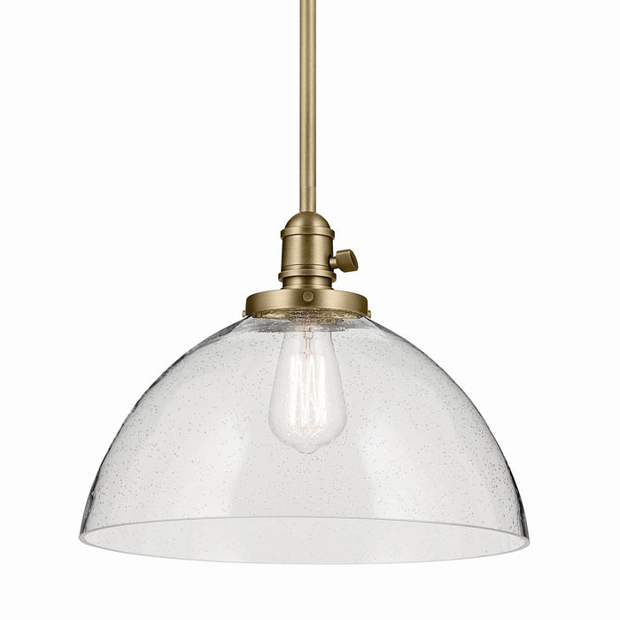 Myhouse Lighting Kichler - 43912NBR - One Light Pendant - Avery - Natural Brass