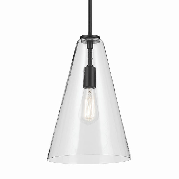 Myhouse Lighting Kichler - 42199BK - One Light Pendant - Everly - Black