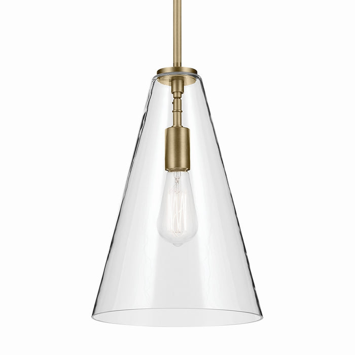 Myhouse Lighting Kichler - 42199NBR - One Light Pendant - Everly - Natural Brass