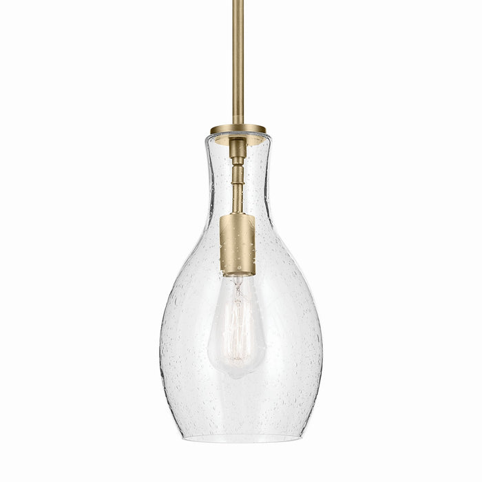 Myhouse Lighting Kichler - 42456NBRCS - One Light Pendant - Everly - Brushed Natural Brass