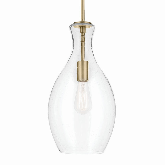 Myhouse Lighting Kichler - 42047NBRCS - One Light Pendant - Everly - Brushed Natural Brass