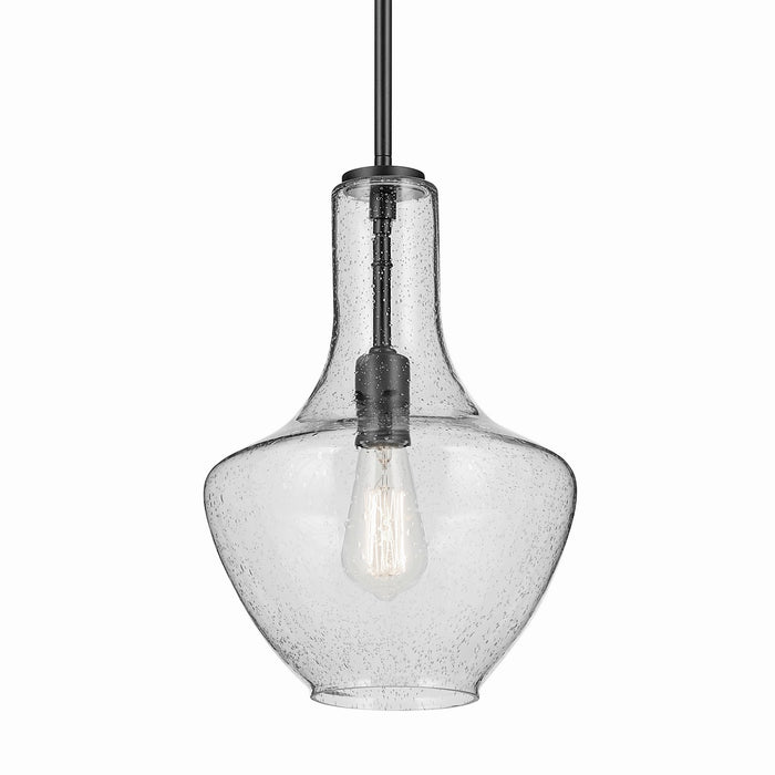 Myhouse Lighting Kichler - 42141BKCS - One Light Pendant - Everly - Black