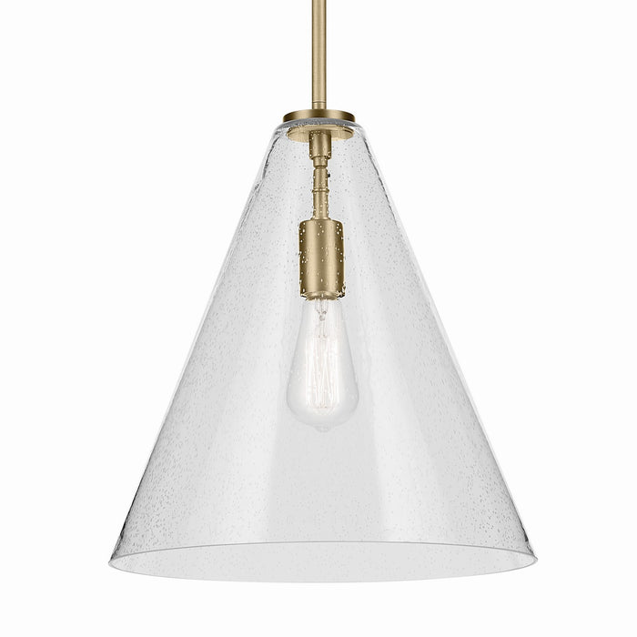 Myhouse Lighting Kichler - 42200NBRCS - One Light Pendant - Everly - Natural Brass