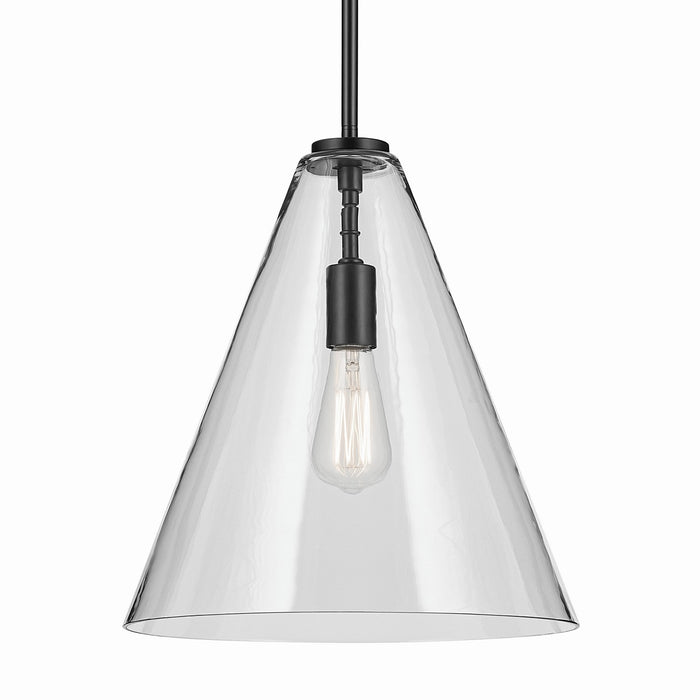 Myhouse Lighting Kichler - 42200BK - One Light Pendant - Everly - Black