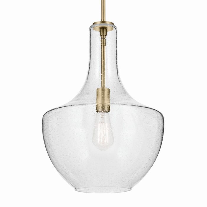 Myhouse Lighting Kichler - 42046NBRCS - One Light Pendant - Everly - Brushed Nickel