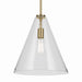 Myhouse Lighting Kichler - 42200NBR - One Light Pendant - Everly - Natural Brass