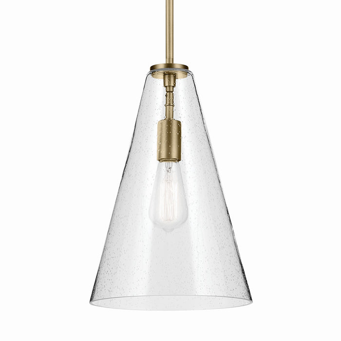 Myhouse Lighting Kichler - 42199NBRCS - One Light Pendant - Everly - Natural Brass