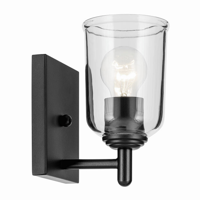 Myhouse Lighting Kichler - 45572BKCLR - One Light Wall Sconce - Shailene - Black