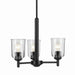 Myhouse Lighting Kichler - 43670BKCLR - Three Light Mini Chandelier - Shailene - Black