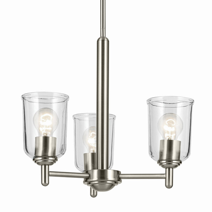 Myhouse Lighting Kichler - 43670NICLR - Three Light Mini Chandelier - Shailene - Brushed Nickel