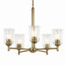 Myhouse Lighting Kichler - 43671NBRCLR - Five Light Chandelier - Shailene - Natural Brass