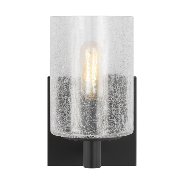 Myhouse Lighting Generation Lighting - GLV1031EN/MBK - One Light Wall / Bath Sconce - Parker - Midnight Black