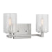 Myhouse Lighting Generation Lighting - GLV1032EN/BS - Two Light Wall / Bath - Parker - Brushed Steel