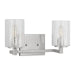 Myhouse Lighting Generation Lighting - GLV1032EN/BS - Two Light Wall / Bath - Parker - Brushed Steel