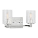 Myhouse Lighting Generation Lighting - GLV1032EN/CH - Two Light Wall / Bath - Parker - Chrome