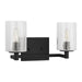 Myhouse Lighting Generation Lighting - GLV1032EN/MBK - Two Light Wall / Bath - Parker - Midnight Black