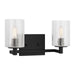 Myhouse Lighting Generation Lighting - GLV1032EN/MBK - Two Light Wall / Bath - Parker - Midnight Black