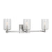 Myhouse Lighting Generation Lighting - GLV1033EN/BS - Three Light Wall / Bath - Parker - Brushed Steel