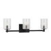 Myhouse Lighting Generation Lighting - GLV1033EN/MBK - Three Light Wall / Bath - Parker - Midnight Black