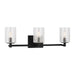 Myhouse Lighting Generation Lighting - GLV1033EN/MBK - Three Light Wall / Bath - Parker - Midnight Black