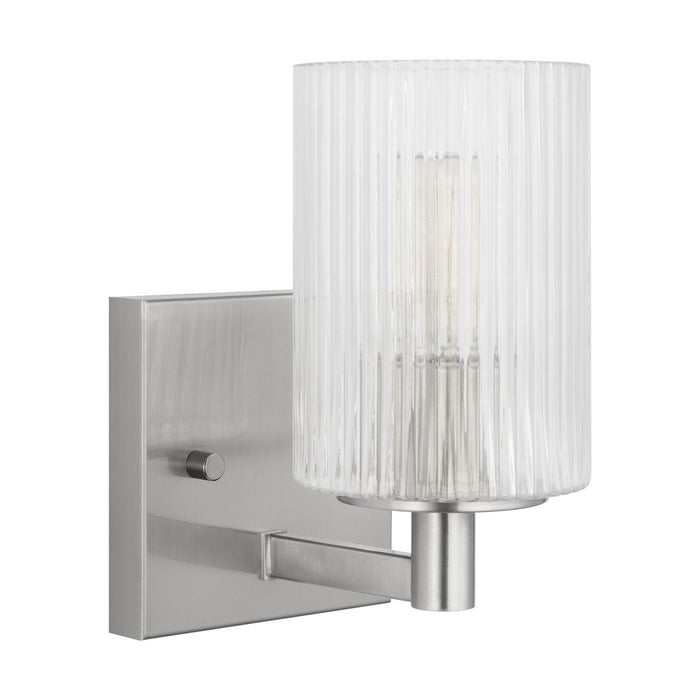 Myhouse Lighting Generation Lighting - GLV1041EN/BS - One Light Wall / Bath Sconce - Lando - Brushed Steel