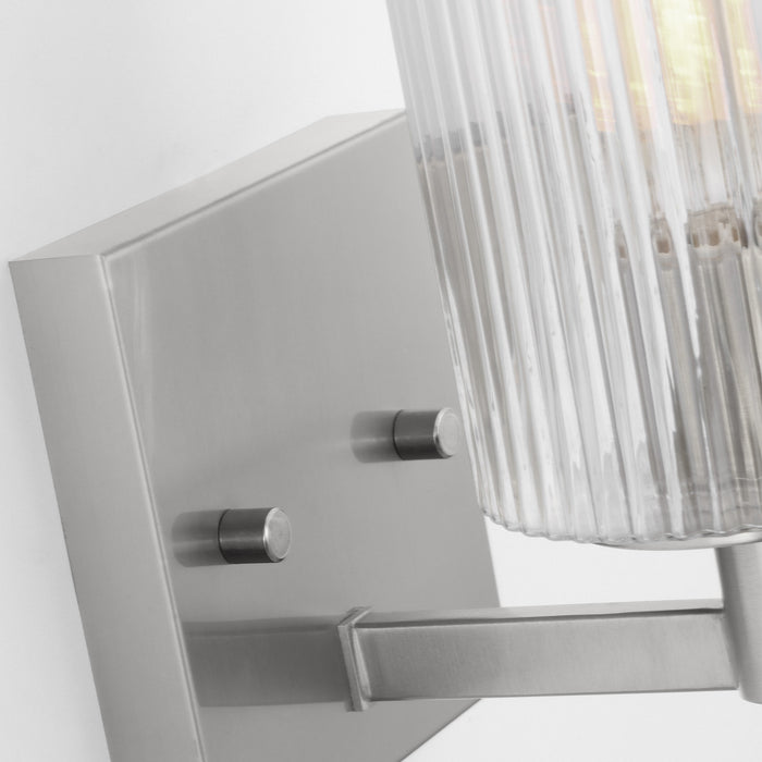Myhouse Lighting Generation Lighting - GLV1041EN/BS - One Light Wall / Bath Sconce - Lando - Brushed Steel