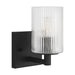 Myhouse Lighting Generation Lighting - GLV1041EN/MBK - One Light Wall / Bath Sconce - Lando - Midnight Black