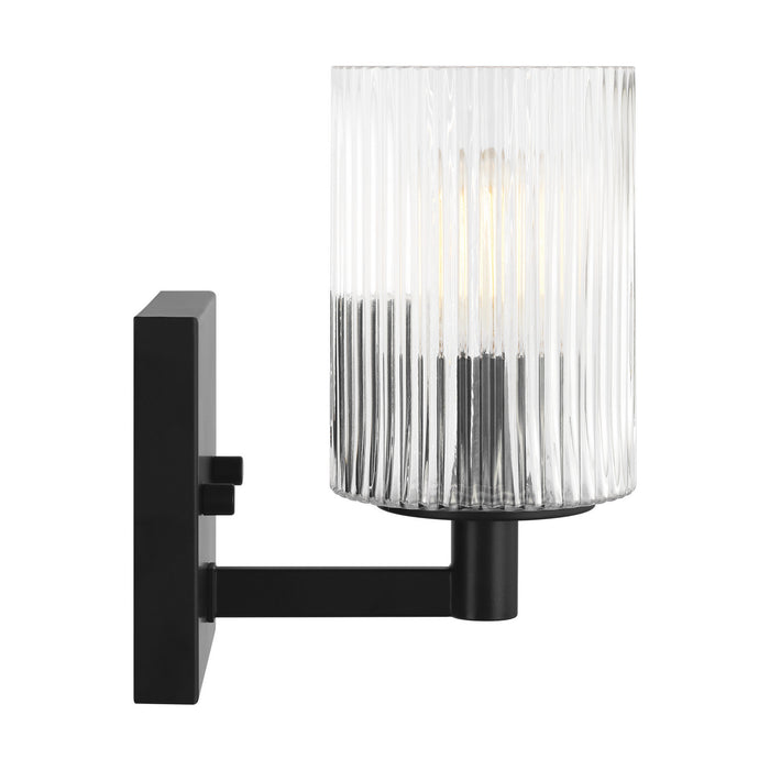 Myhouse Lighting Generation Lighting - GLV1041EN/MBK - One Light Wall / Bath Sconce - Lando - Midnight Black