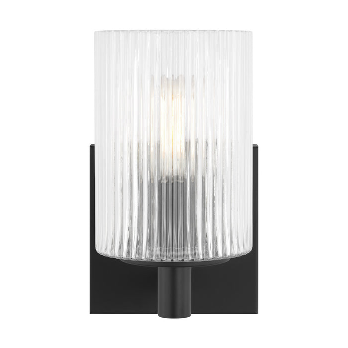 Myhouse Lighting Generation Lighting - GLV1041MBK - One Light Wall / Bath Sconce - Lando - Midnight Black