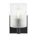 Myhouse Lighting Generation Lighting - GLV1041MBK - One Light Wall / Bath Sconce - Lando - Midnight Black
