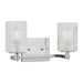 Myhouse Lighting Generation Lighting - GLV1042EN/CH - Two Light Wall / Bath - Lando - Chrome