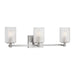 Myhouse Lighting Generation Lighting - GLV1043EN/BS - Three Light Wall / Bath - Lando - Brushed Steel