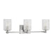 Myhouse Lighting Generation Lighting - GLV1043EN/BS - Three Light Wall / Bath - Lando - Brushed Steel