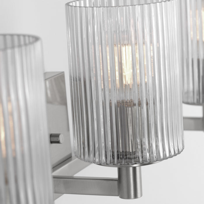 Myhouse Lighting Generation Lighting - GLV1043EN/BS - Three Light Wall / Bath - Lando - Brushed Steel