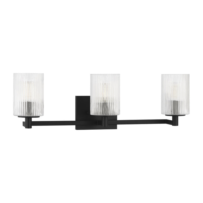 Myhouse Lighting Generation Lighting - GLV1043EN/MBK - Three Light Wall / Bath - Lando - Midnight Black