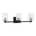 Myhouse Lighting Generation Lighting - GLV1043EN/MBK - Three Light Wall / Bath - Lando - Midnight Black